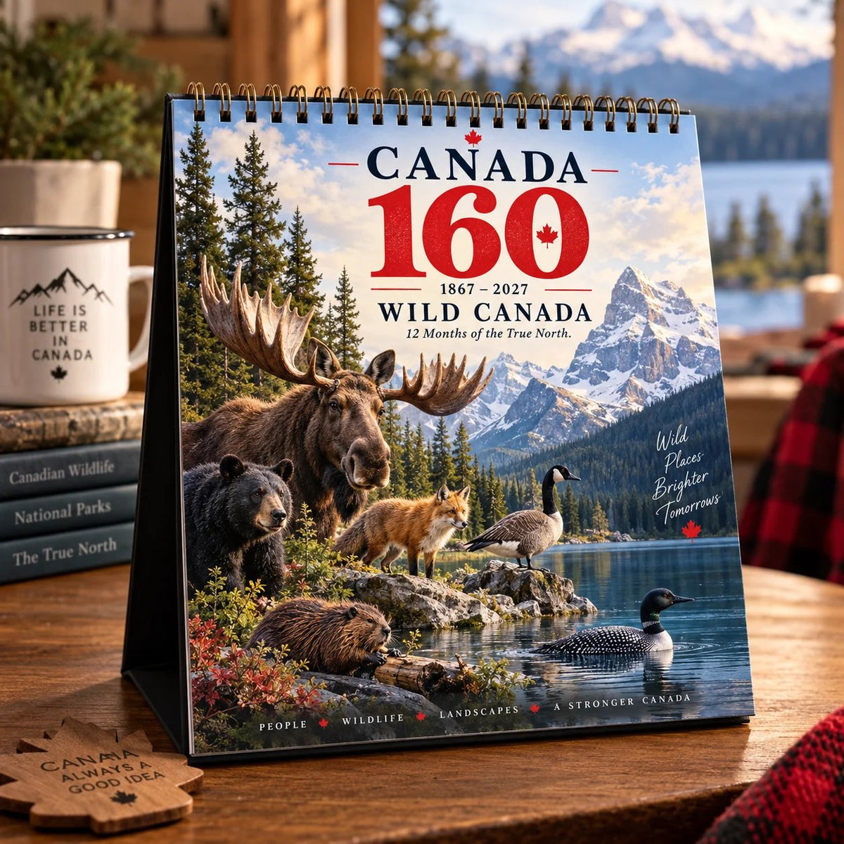 🍁🇨🇦 Wild Canada 2027 Calendar | 12 Months of Wildlife, Landscapes & Canada 160 Heritage