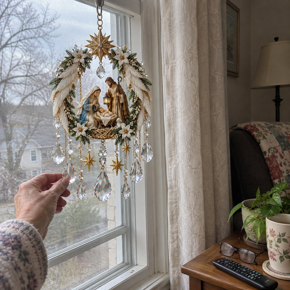 ✝️3D Christian Crystal Suncatcher | 5 Faith-Inspired Window Designs with Cascading Rainbow Crystals ✨