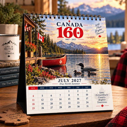 🍁🇨🇦 Wild Canada 2027 Calendar | 12 Months of Wildlife, Landscapes & Canada 160 Heritage