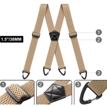 ⏰Men's X-Back Suspenders with Hook Clips