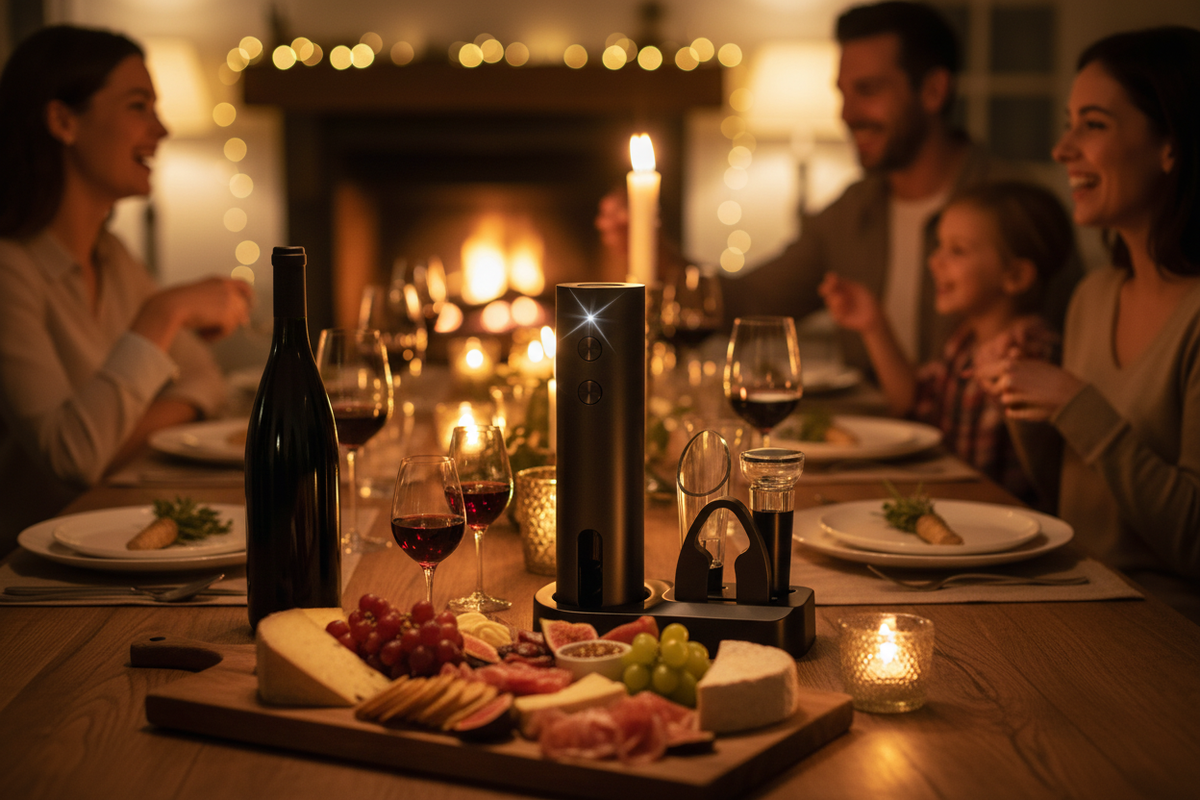Rechargeable Electric Wine Opener – One-Touch Automatic Corkscrew
