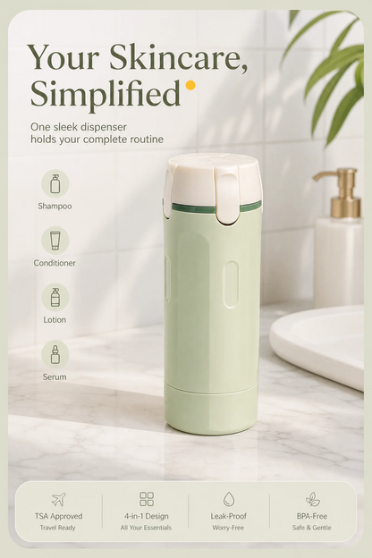 4 in 1 Travel Cosmetic Dispenser Bottle