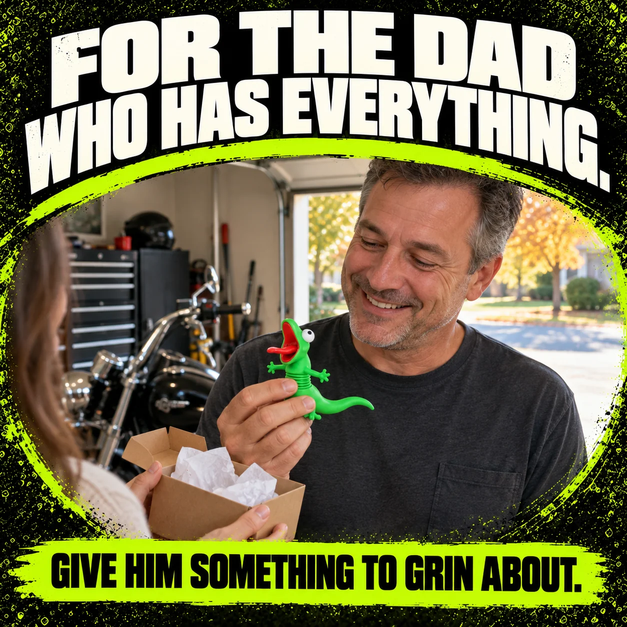 Graphic showing the accessory as a gift