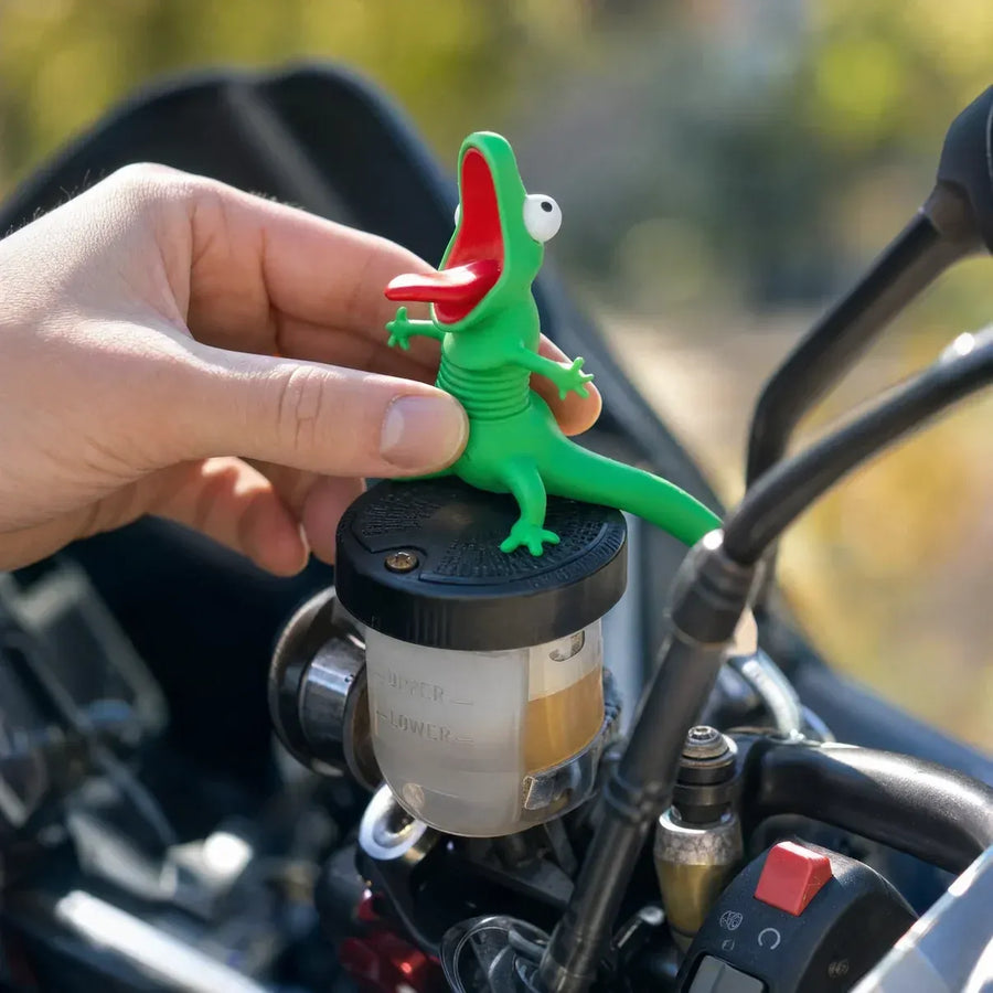 Customer product photo on a motorcycle