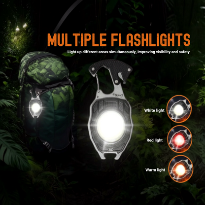 8-in-1 Multifunctional Keychain Flashlight