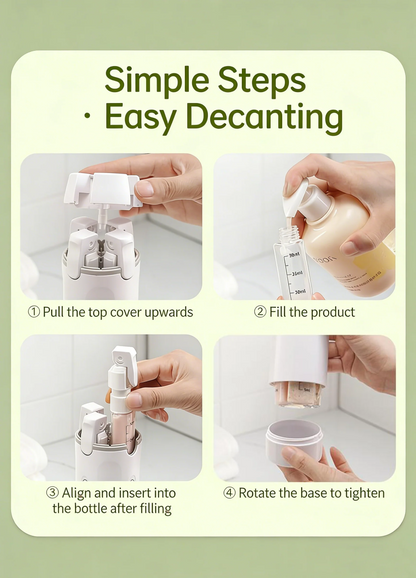 4 in 1 Travel Cosmetic Dispenser Bottle