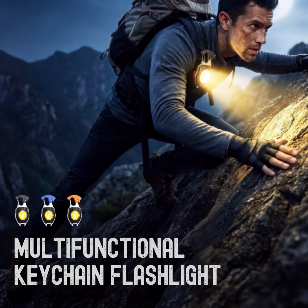 8-in-1 Multifunctional Keychain Flashlight