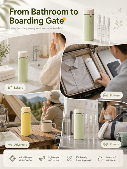 4 in 1 Travel Cosmetic Dispenser Bottle