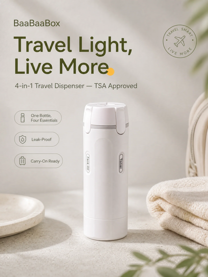 4 in 1 Travel Cosmetic Dispenser Bottle