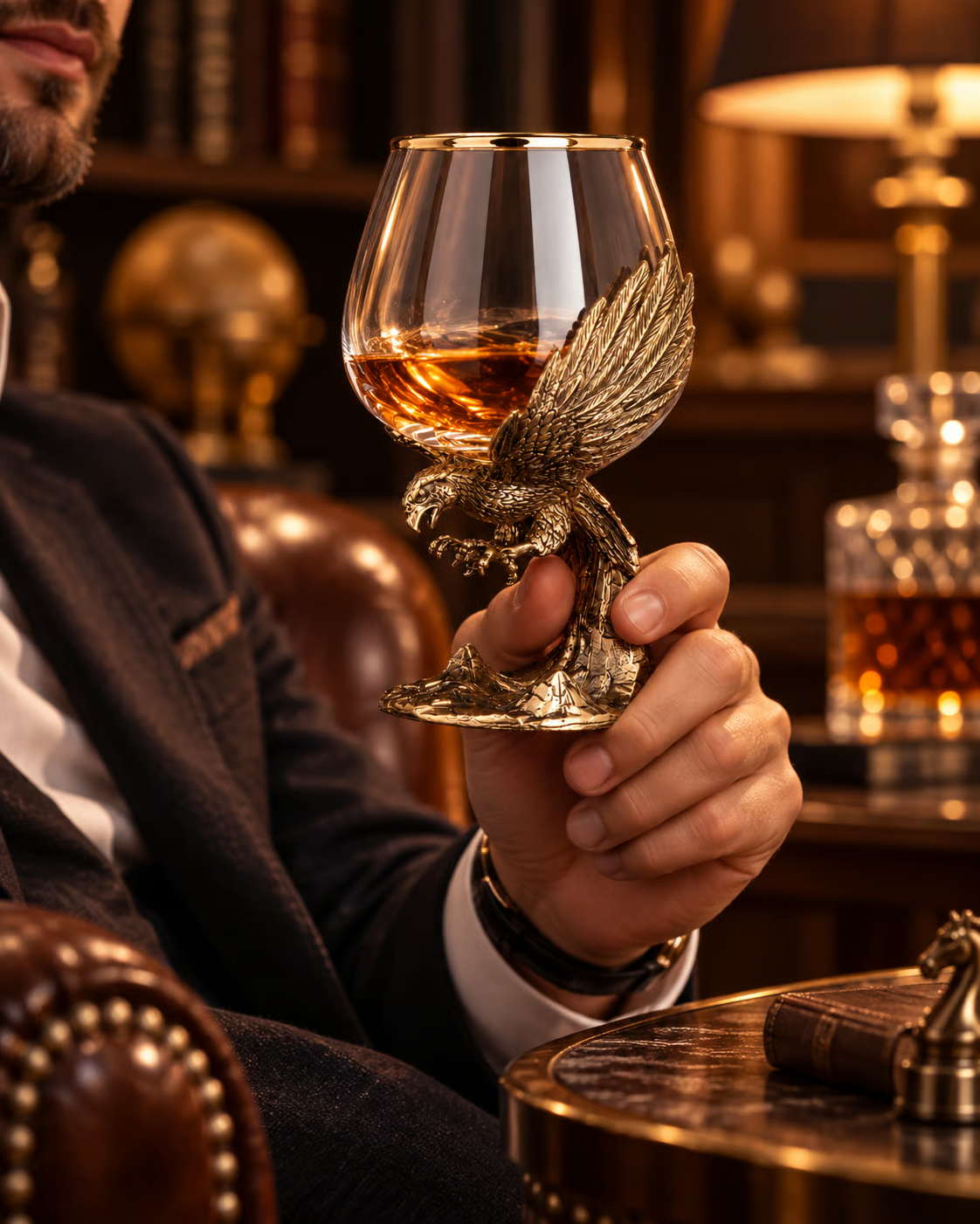 Wild at the Stem – Sculpted Brandy Glasses