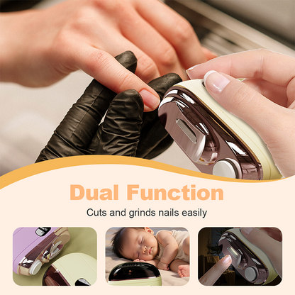 ✂️🎁💅 2-in-1 Smart Electric Nail Clipper & Polisher 🌟