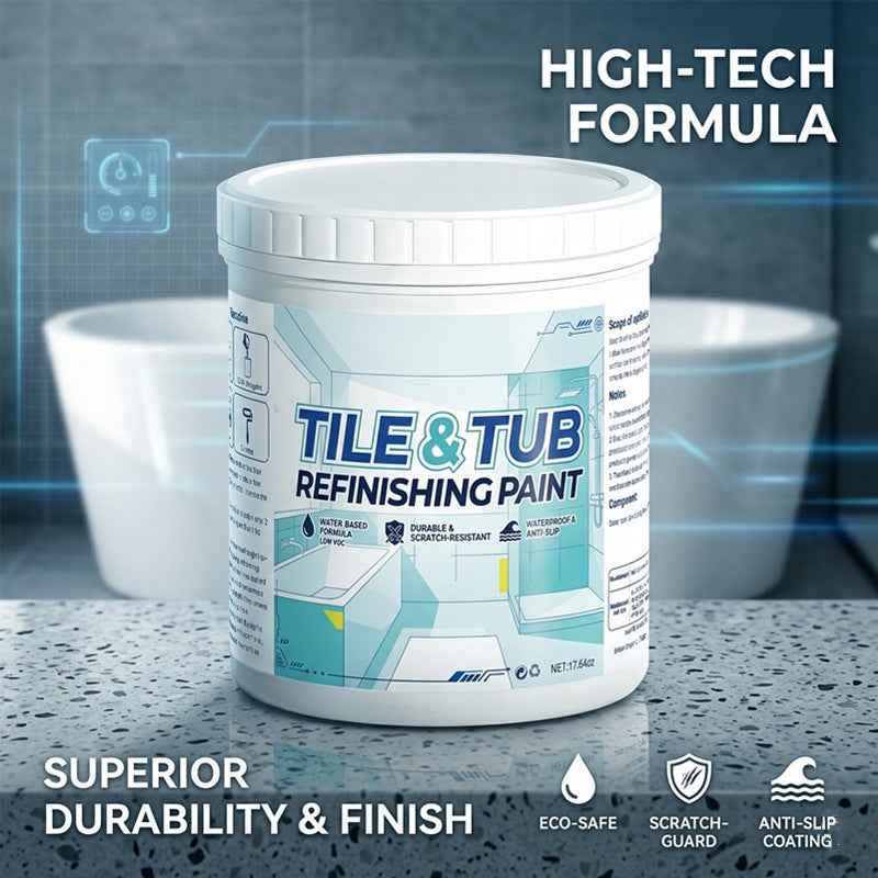 Durable tile and tub paint formula