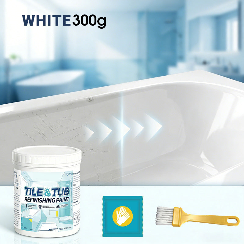 White 300g tile and tub refinishing paint kit