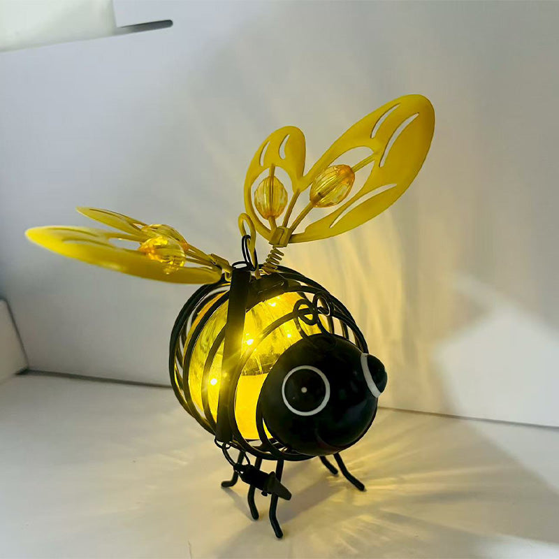 Hanging Solar Bee Light – Warm Amber Glow, Flicker-Free, Perfect for Garden Parties, Camping, or Kids’ Rooms – Spread Joy Day and Night 🌞🌜