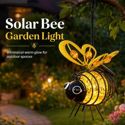 Hanging Solar Bee Light – Warm Amber Glow, Flicker-Free, Perfect for Garden Parties, Camping, or Kids’ Rooms – Spread Joy Day and Night 🌞🌜