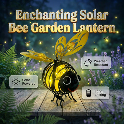 Hanging Solar Bee Light – Warm Amber Glow, Flicker-Free, Perfect for Garden Parties, Camping, or Kids’ Rooms – Spread Joy Day and Night 🌞🌜