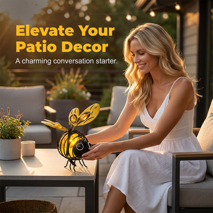 Hanging Solar Bee Light – Warm Amber Glow, Flicker-Free, Perfect for Garden Parties, Camping, or Kids’ Rooms – Spread Joy Day and Night 🌞🌜