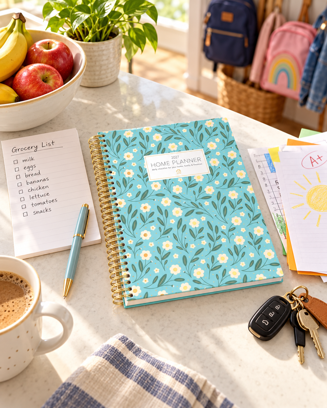 2027 Home Planner used as a family command centre